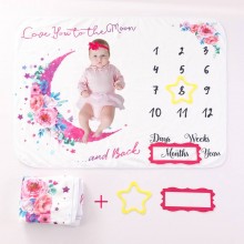 ТД 083 Фотофон для новорожденных (Розовый месяц)